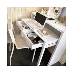 Consola modelo seven extensible 88x99  en color blanco brillo